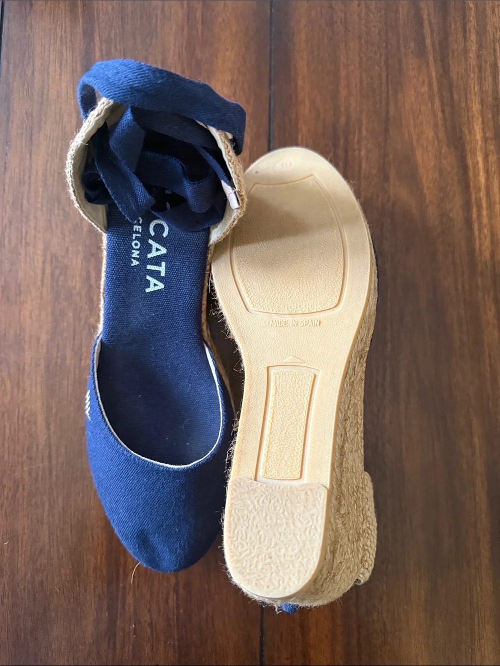 Sagaro Canvas Espadrille Wedges organic cotton Sz Eu‎ 38 US 7